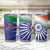 India Cricket Custom Tumbler Cup Ashoka Chakra with Flag Style - Wonder Print Shop