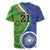 India Vs Australian Cricket Custom Rugby Jersey Ashoka Chakra and Aboriginal Together - Wonder Print Shop