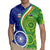 India Vs Australian Cricket Custom Rugby Jersey Ashoka Chakra and Aboriginal Together - Wonder Print Shop