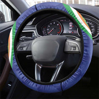 India Vs Australian Cricket Steering Wheel Cover Ashoka Chakra and Aboriginal Together - Wonder Print Shop