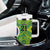 India Vs Australian Cricket Custom Tumbler With Handle Ashoka Chakra and Aboriginal Together - Wonder Print Shop