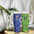 India Vs Australian Cricket Custom Tumbler With Handle Ashoka Chakra and Aboriginal Together - Wonder Print Shop