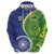 India Vs Australian Cricket Custom Zip Hoodie Ashoka Chakra and Aboriginal Together - Wonder Print Shop
