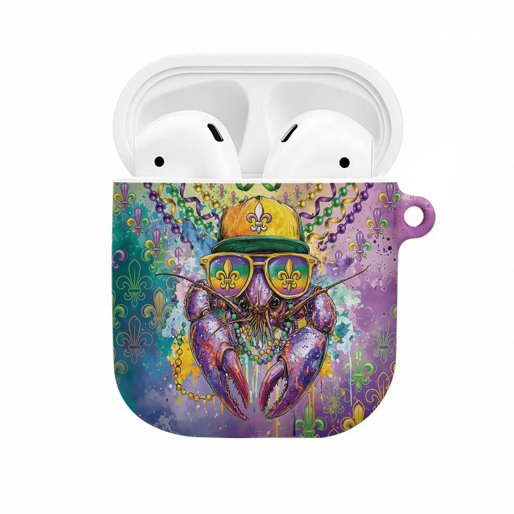 Mardi Gras Crawfish AirPods Case NOLA Fat Tuesday Drip Art - Wonder Print Shop