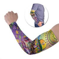 Mardi Gras Crawfish Personalized Arm Sleeves NOLA Fat Tuesday Drip Art - Wonder Print Shop