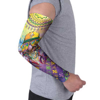 Mardi Gras Crawfish Personalized Arm Sleeves NOLA Fat Tuesday Drip Art - Wonder Print Shop