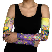 Mardi Gras Crawfish Personalized Arm Sleeves NOLA Fat Tuesday Drip Art - Wonder Print Shop