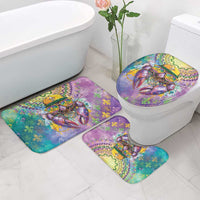 Mardi Gras Crawfish Bathroom Set NOLA Fat Tuesday Drip Art - Wonder Print Shop