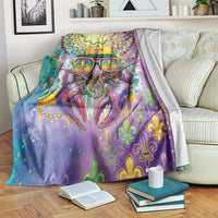 Mardi Gras Crawfish Blanket NOLA Fat Tuesday Drip Art - Wonder Print Shop