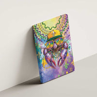 Mardi Gras Crawfish Canvas Wall Art NOLA Fat Tuesday Drip Art - Wonder Print Shop