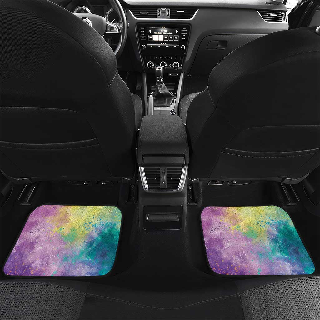 Mardi Gras Crawfish Personalized Car Mats NOLA Fat Tuesday Drip Art - Wonder Print Shop