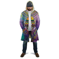 Mardi Gras Crawfish Personalized Cloak NOLA Fat Tuesday Drip Art - Wonder Print Shop