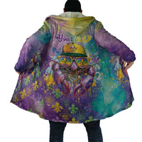 Mardi Gras Crawfish Personalized Cloak NOLA Fat Tuesday Drip Art - Wonder Print Shop