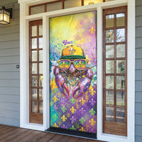 Mardi Gras Crawfish Personalized Door Cover NOLA Fat Tuesday Drip Art - Wonder Print Shop
