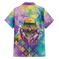 Mardi Gras Crawfish Personalized Family Matching Tank Maxi Dress and Hawaiian Shirt NOLA Fat Tuesday Drip Art - Wonder Print Shop