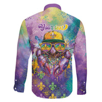 Mardi Gras Crawfish Personalized Family Matching Tank Maxi Dress and Hawaiian Shirt NOLA Fat Tuesday Drip Art - Wonder Print Shop
