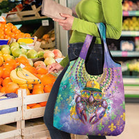 Mardi Gras Crawfish Grocery Bag NOLA Fat Tuesday Drip Art - Wonder Print Shop