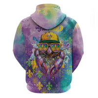 Mardi Gras Crawfish Personalized Hoodie NOLA Fat Tuesday Drip Art - Wonder Print Shop