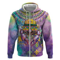Mardi Gras Crawfish Personalized Hoodie NOLA Fat Tuesday Drip Art - Wonder Print Shop