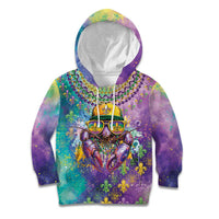 Mardi Gras Crawfish Personalized Kid Hoodie NOLA Fat Tuesday Drip Art - Wonder Print Shop
