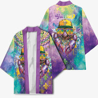 Mardi Gras Crawfish Personalized Kimono NOLA Fat Tuesday Drip Art - Wonder Print Shop