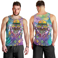 Mardi Gras Crawfish Personalized Men Tank Top NOLA Fat Tuesday Drip Art - Wonder Print Shop