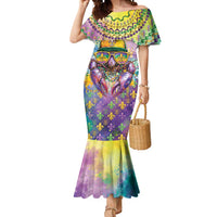 Mardi Gras Crawfish Personalized Mermaid Dress NOLA Fat Tuesday Drip Art - Wonder Print Shop