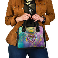 Mardi Gras Crawfish Shoulder Handbag NOLA Fat Tuesday Drip Art - Wonder Print Shop
