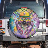 Mardi Gras Crawfish Spare Tire Cover NOLA Fat Tuesday Drip Art - Wonder Print Shop