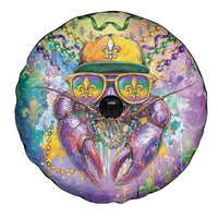 Mardi Gras Crawfish Spare Tire Cover NOLA Fat Tuesday Drip Art - Wonder Print Shop