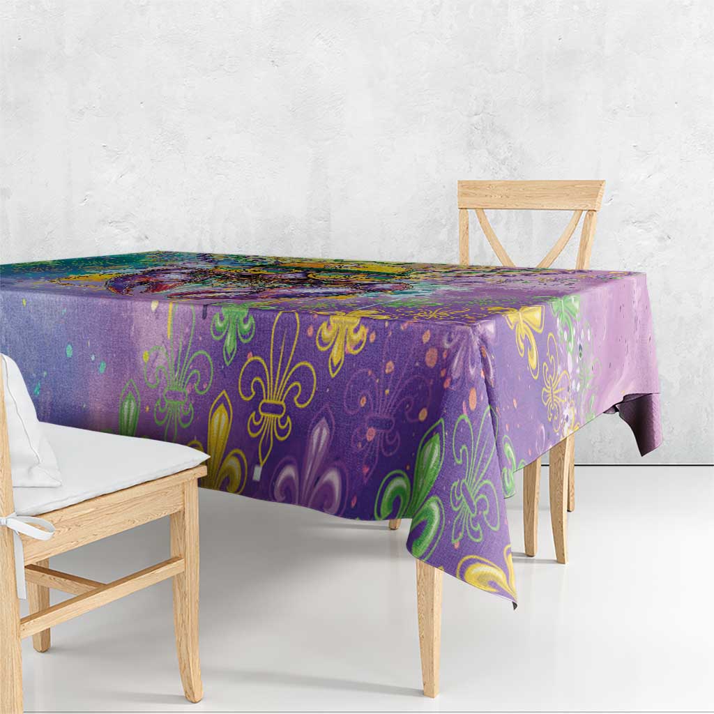 Mardi Gras Crawfish Tablecloth NOLA Fat Tuesday Drip Art - Wonder Print Shop