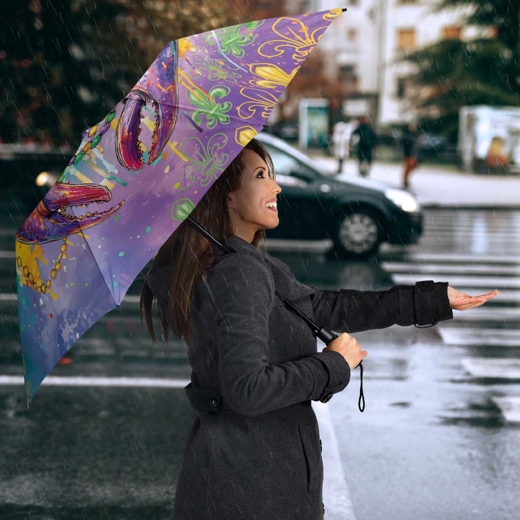 Mardi Gras Crawfish Umbrella NOLA Fat Tuesday Drip Art - Wonder Print Shop