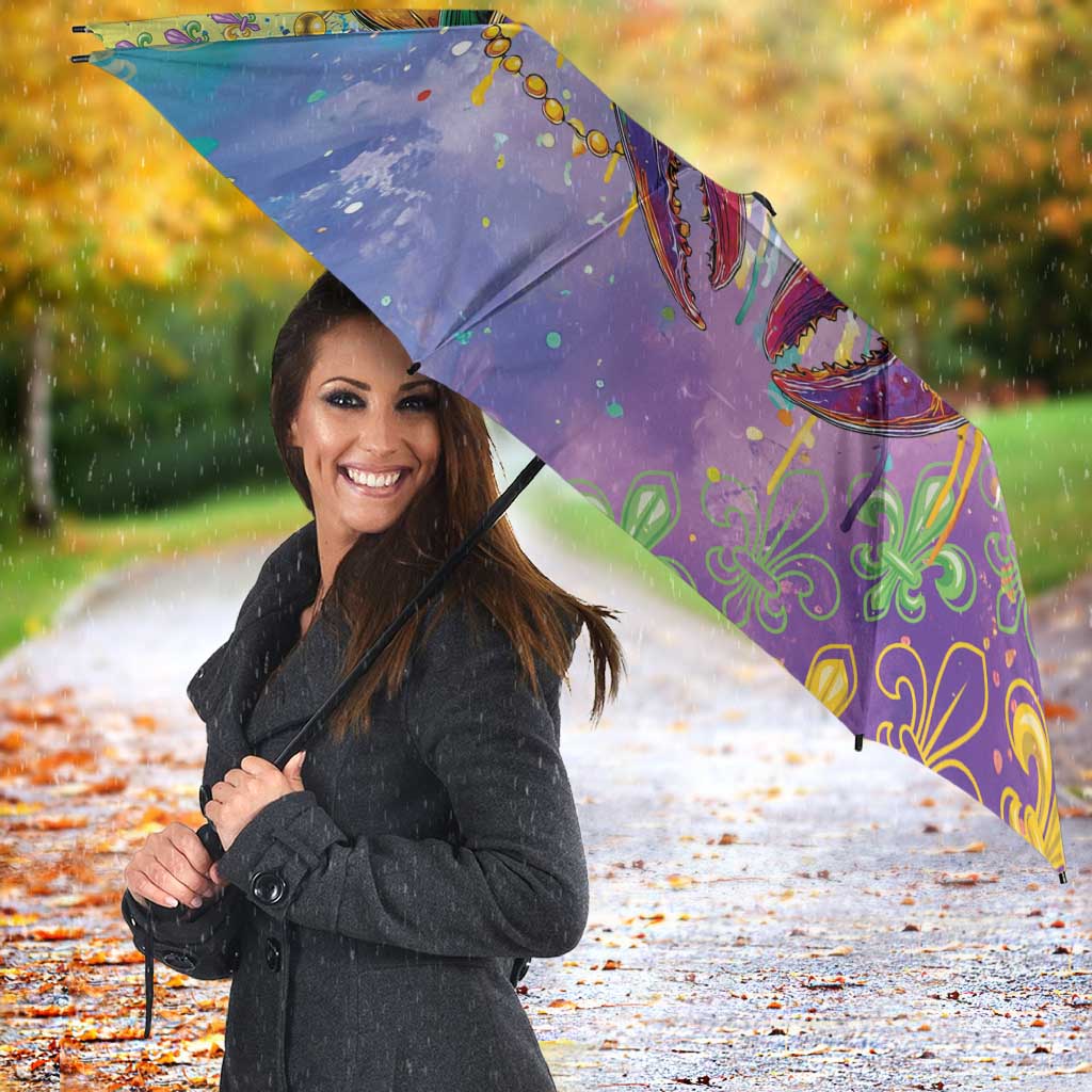Mardi Gras Crawfish Umbrella NOLA Fat Tuesday Drip Art - Wonder Print Shop