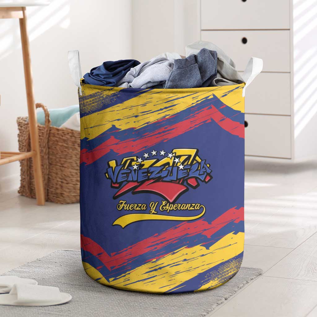 Venezuela Fuerza Y Esperanza Laundry Basket - Wonder Print Shop