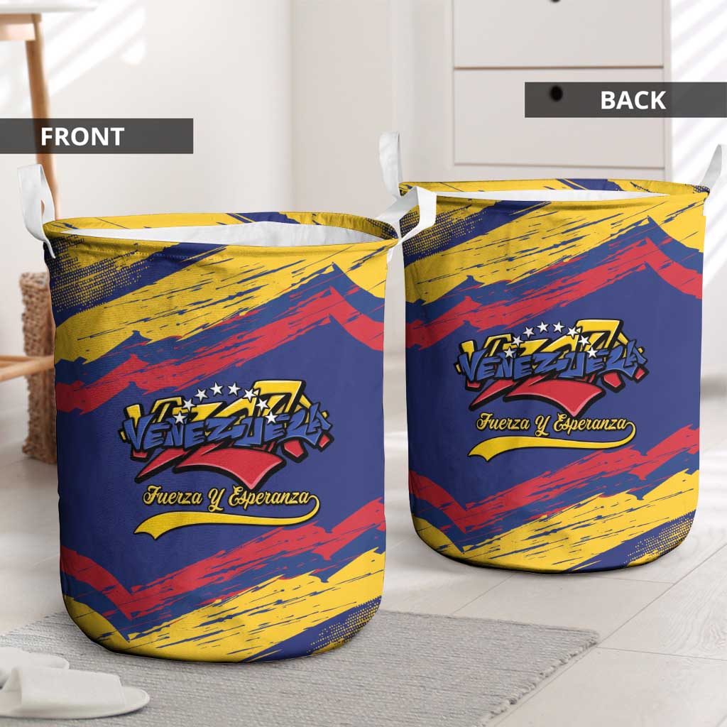 Venezuela Fuerza Y Esperanza Laundry Basket - Wonder Print Shop