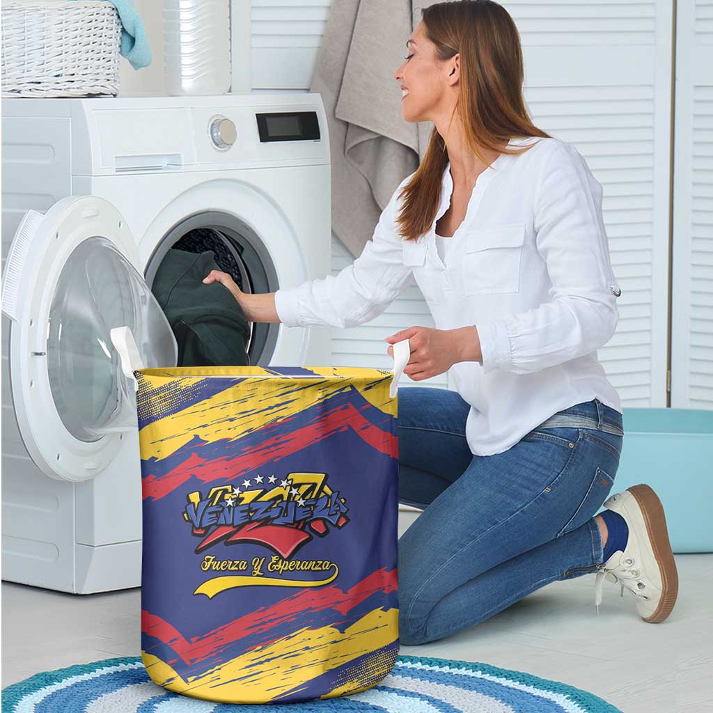 Venezuela Fuerza Y Esperanza Laundry Basket - Wonder Print Shop