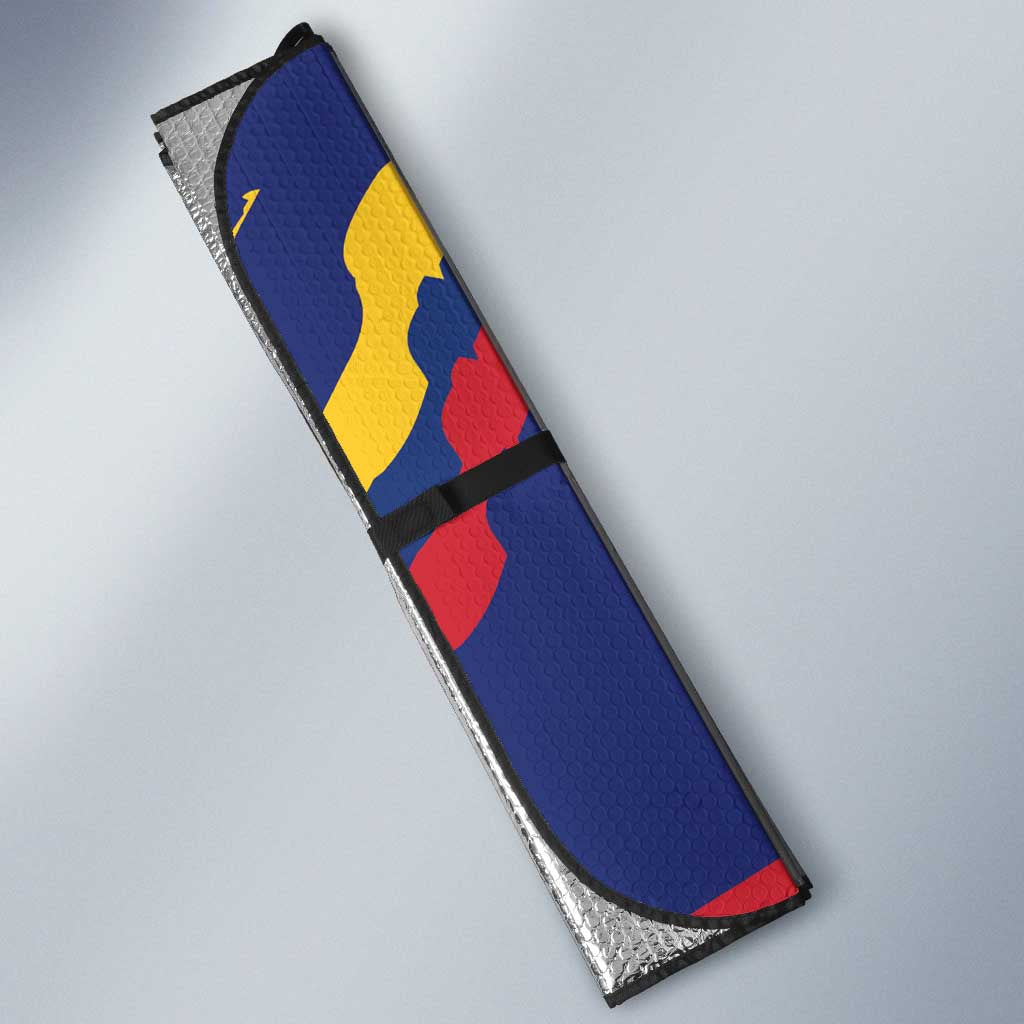 Venezuela Fuerza Y Esperanza Auto Sun Shade - Wonder Print Shop