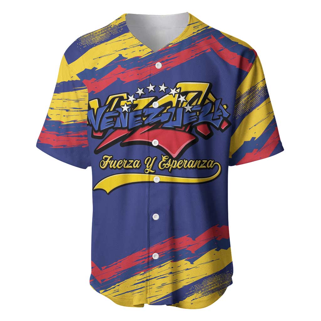 Venezuela Fuerza Y Esperanza Baseball Jersey - Wonder Print Shop