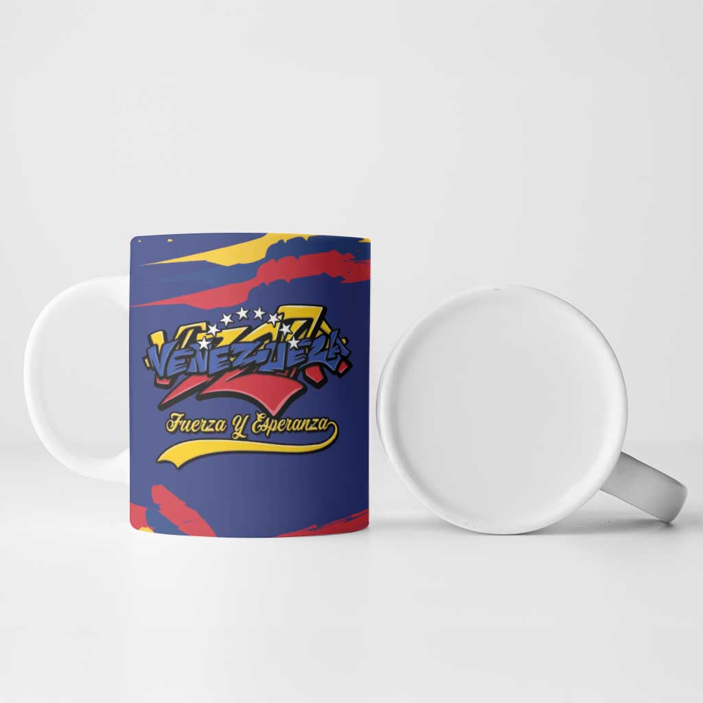 Venezuela Fuerza Y Esperanza Ceramic Mug - Wonder Print Shop