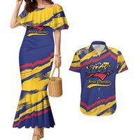 Venezuela Fuerza Y Esperanza Couples Matching Mermaid Dress and Hawaiian Shirt - Wonder Print Shop