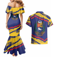 Venezuela Fuerza Y Esperanza Couples Matching Mermaid Dress and Hawaiian Shirt - Wonder Print Shop
