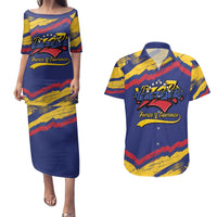 Venezuela Fuerza Y Esperanza Couples Matching Puletasi and Hawaiian Shirt - Wonder Print Shop