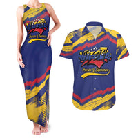 Venezuela Fuerza Y Esperanza Couples Matching Tank Maxi Dress and Hawaiian Shirt - Wonder Print Shop