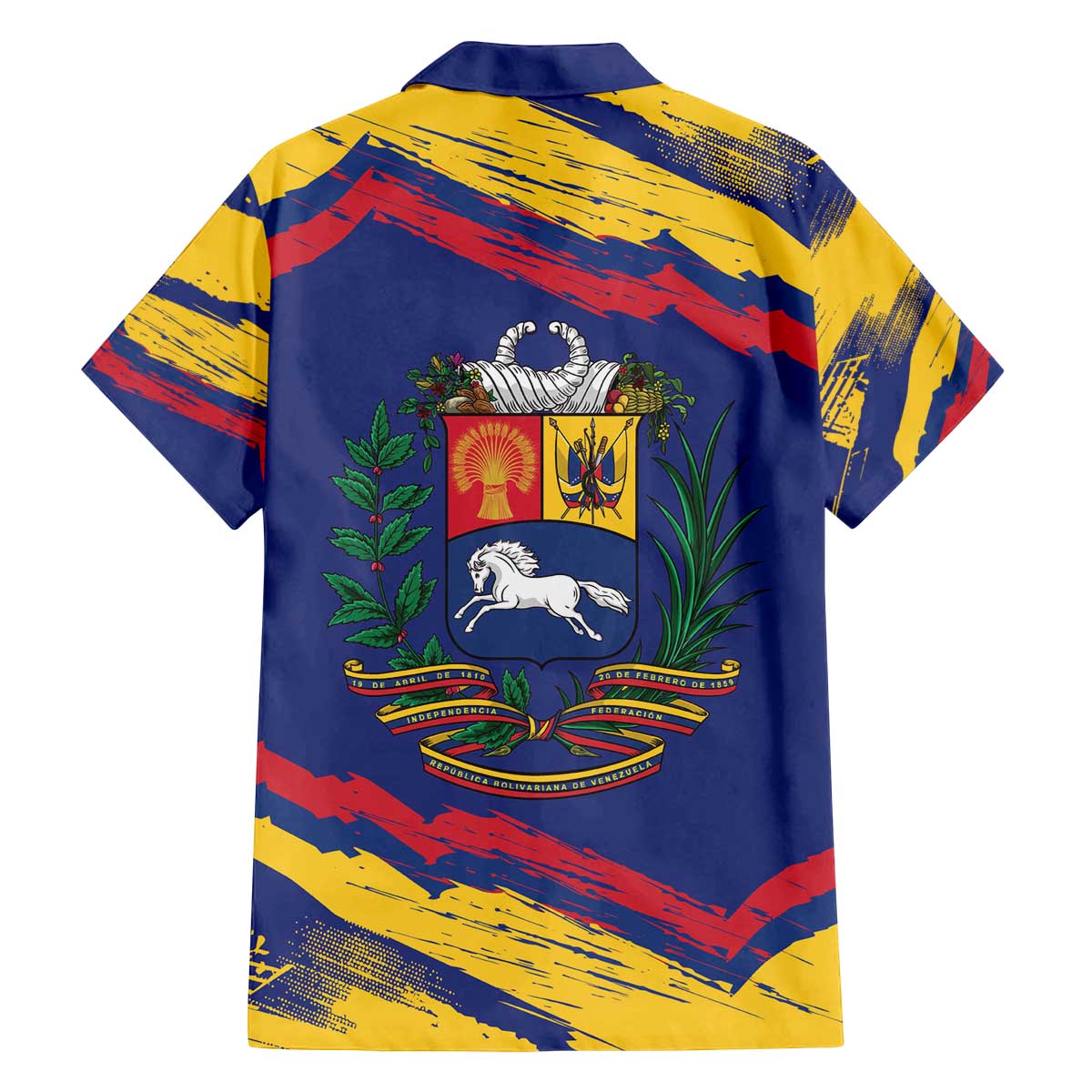 Venezuela Fuerza Y Esperanza Family Matching Off The Shoulder Long Sleeve Dress and Hawaiian Shirt - Wonder Print Shop