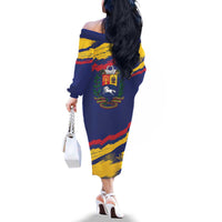Venezuela Fuerza Y Esperanza Family Matching Off The Shoulder Long Sleeve Dress and Hawaiian Shirt - Wonder Print Shop