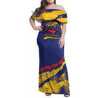 Venezuela Fuerza Y Esperanza Family Matching Off Shoulder Maxi Dress and Hawaiian Shirt - Wonder Print Shop
