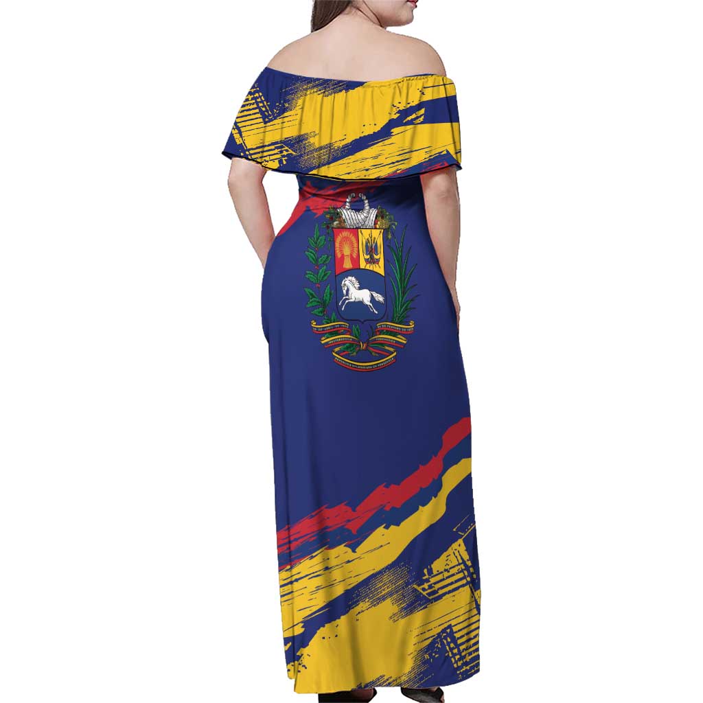 Venezuela Fuerza Y Esperanza Family Matching Off Shoulder Maxi Dress and Hawaiian Shirt - Wonder Print Shop