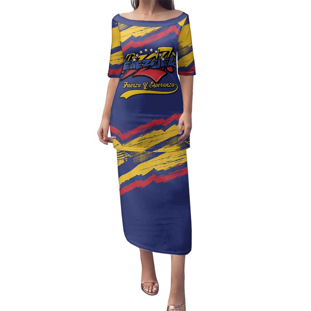Venezuela Fuerza Y Esperanza Family Matching Puletasi and Hawaiian Shirt - Wonder Print Shop