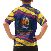 Venezuela Fuerza Y Esperanza Family Matching Short Sleeve Bodycon Dress and Hawaiian Shirt - Wonder Print Shop