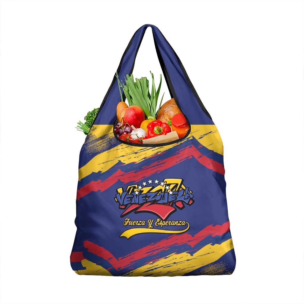 Venezuela Fuerza Y Esperanza Grocery Bag - Wonder Print Shop
